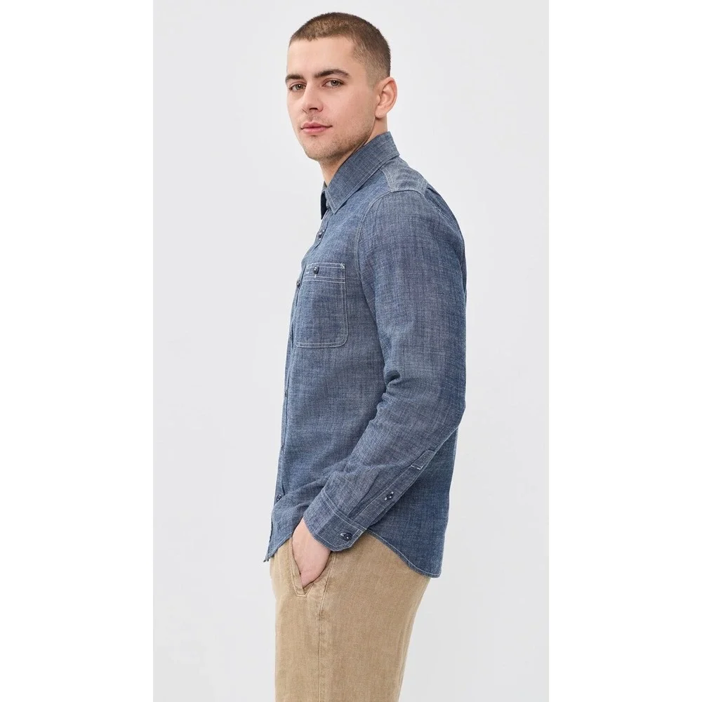 Taylor Stitch The Foundry Shirt Size 42 L Preppy kk06 - Picture 3 of 9